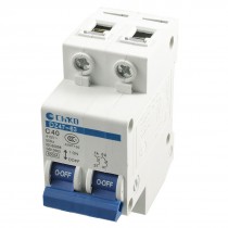 DZ47-63 AC 415V 40A 2 Pole MCB Miniature Circuit Breaker DZ47-63 C40