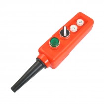 Crane 3 Position Rotary Selector Green Lamp Momentary Push Button Switch 24V