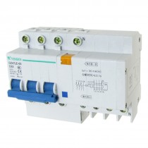 4000A Breaking Capacity Earth Leakage Circuit Breaker 3P+N AC 400V 63A