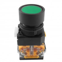 AC 660V 10A Green Sign Ignition Momentary Push Button Switch 22mm 1 N0 1 NC