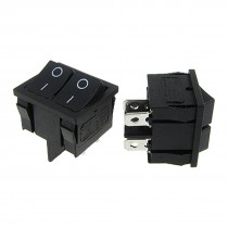 10pcs x AC 6A/250V 10A/125V 4 Pin SPST ON/OFF 2 Way Snap In Boat Rocker Switch
