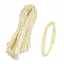 10 Pcs 8mm Flexible Fiberglass PVC Insulating Sleeve Pipe 35.4"