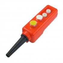 Hoist Yellow White Cap 1NO 1NC Momentary Crane Pushbutton Switch 660V 10A