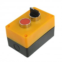 1 NC Red Momentary Push Button Three 3 Position Select Selector Switch Station