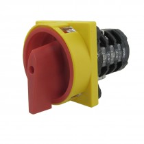 12A 4.5kW on/off/on Rotary Cam 10 Screw Terminals Changeover Switch