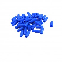 50 Pcs Blue Soft PVC Insulated Battery Terminals Boots Covers 5mm x 5mm