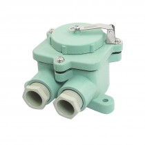 DC 24V 10A 2 Pole Double Holes Plastic Waterproof Marine Socket Box Z-M