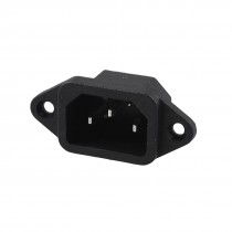 Male Three Terminals C14 Power Plug Adapter Connector 250V 10A