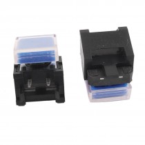 10 x Momentary Tact Push Button Switch Right Angle 2 Pin 12 x 12mm x 9mm w Cap