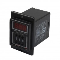 Black AC/DC 24V Power on Delay Timer Time Relay 0.1-99.9 Second 8 Pins ASY-3D