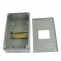 Rectangular Gray Metal Power Supply Distribution Box Guard Cover