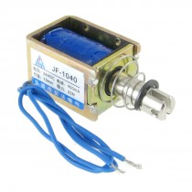 24V DC Direct Current Open Frame Electromagnet Solenoid 10mm Stroke