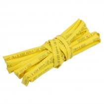 Ratio 2:1 3.5mm Dia Heat Shrinkable Tube Shrinking Tubing Yellow 2M 6.6Ft