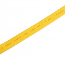 8mm 0.315" Yellow Flexible Heat Shrinkable Tube Shrink Tubing 8M 26.2Ft