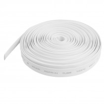Ratio 7mm Dia White Polyolefin Heat Shrinkable Tube 10M 32.8ft