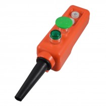 Hoist Crane Latching Lamp Momentary Up Down Green Mushroom Pushbutton Switch 24V