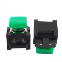 5 Pcs Momentary Tactile Push Button Switch Right Angle 12 x 12 x 9mm w Green Cap
