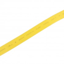 Ratio 8.0mm Dia. Yellow Polyolefin Heat Shrinkable Tube 2M 6.6Ft