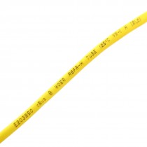 2M 6.6 Ft Long 1mm Dia. Yellow Polyolefin Heat Shrinkable Tube