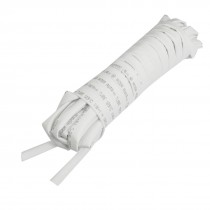 Ratio 5mm Dia White Polyolefin Heat Shrinkable Tube 6M 19.7Ft