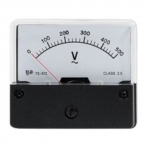 AC 0-500V Rectangle Analog Panel Meter Voltage Gauge