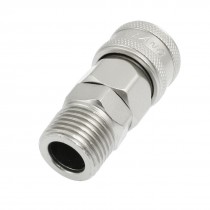 Air Pneumatic 20mm Male Thread to 12mm Tube Connector Quick Coupler
