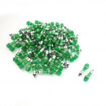 100 x DC 12V 2 Pins 7mm Green Power Illuminated Pilot Signal Indicator Lamp