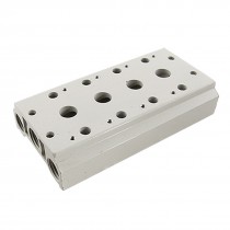 Rectangle Ceramic Block Valve Base 4 Stations for Pneumatic Control