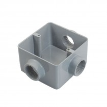 Home Metal Three Hole Circuit Flush Mount Junction Box G3/4"