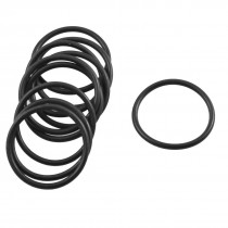 10 Pcs Black Rubber Flexible Oil Seal Gasket O Rings 21.2mm x 1.8mm