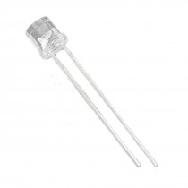 50 Pcs 2 Pin 5mm Straw Hat White Light Emitting Diodes LED