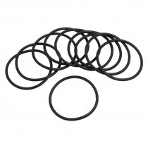 10 Pcs 55mm x 3.1mm Black Silicone O Rings Oil Seals Gaskets