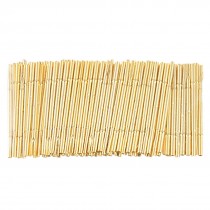 0.5mm Dia Tip Metal Testing Probe Pin Gold Tone 100 Pcs