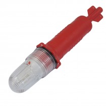 Industrial Plastic 2 x D Size Alkaline Battery Red LED Warning Light Lamp