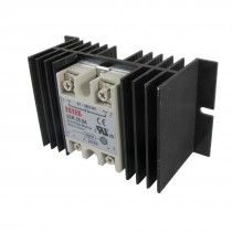 Solid state relay SSR-25DA 25A 3-32V DC 24-380V AC w Aluminium heat sink