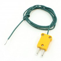 K Type 0-400C Thermocouple Probe Sensor Plug Cable 1M for Thermometer