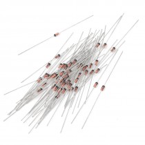 55Pcs 1N5236 7.5V 1/2W Glass Sealed Case Axial Leads Zener Diodes