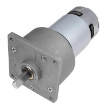 24V 45RPM Rotate Speed 2 Pin Connector 8mm Dia Shaft DC Geared Box Motor