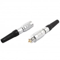 DC 30V 0 2A 3 Pin Rubber Tube Quick Butt Type Cable Aviation Connector Plug