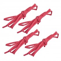 Shrink Ratio 2/1 Red Insulated Heat Shrinkable Tube 2.5mm 3.3ft 1m 4Pcs