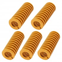 20mm x 11mm x 50mm Rectangular Section Mold Mould Die Spring Yellow 5pcs