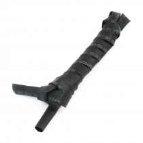 600V 125C Black Insulated Heat Shrink Tube Pipe 5mm 1m Length