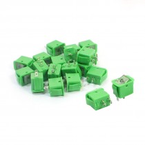 20pcs Green Latching SPST 2 Positions Rocker Switch AC250V/10A 125V/13A