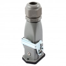 20mm Thread Dia Socket 8 Pin Bulkhead Mounted Cable Connector 16A 380 415V