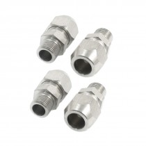 4Pcs 1/8PT Male Thread 8mm Tube Dia Quick Coupler Joint Fastener