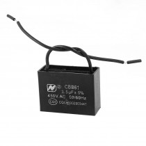 3.5uF 450VAC 50/60Hz 2 Wire Air Condition Motor Running Capacitor CBB61