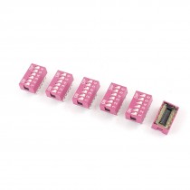 Slide Type Dual Row 12pin Terminals 6 Positions Way DIP Switch 6 Pcs