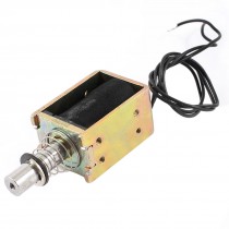 7mm/80g 6.26W Wired Open Frame Pull Type Solenoid Electromagnet DC 12V 0.52A