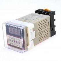 AC 24V DH48S-2Z 8 Pins DPDT 0.01s-99H99M Programmable Timer Time Relay