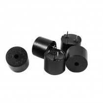 5 Pcs DC 1.5V 30mA 2 Pins Cylinder Electronic Continuous Sound Buzzer 12x9.5mm